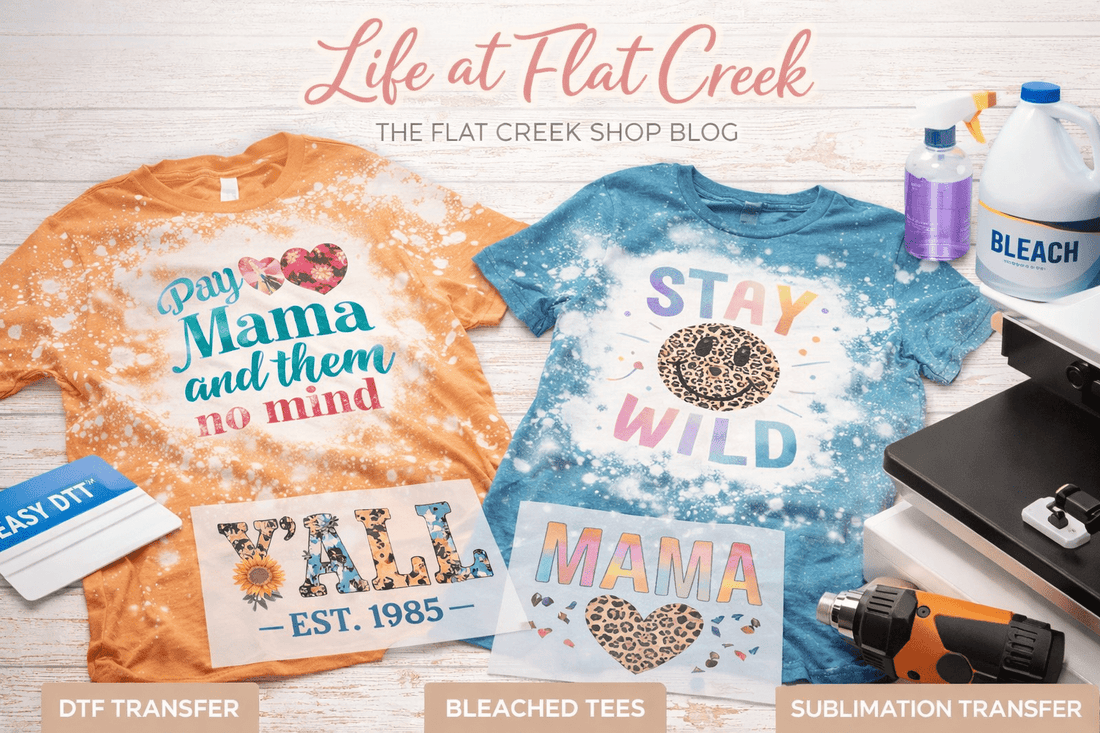 Behind the Bleach: How We Create Our One-of-a-Kind Bleached Tees - The Flat Creek Shop LLC