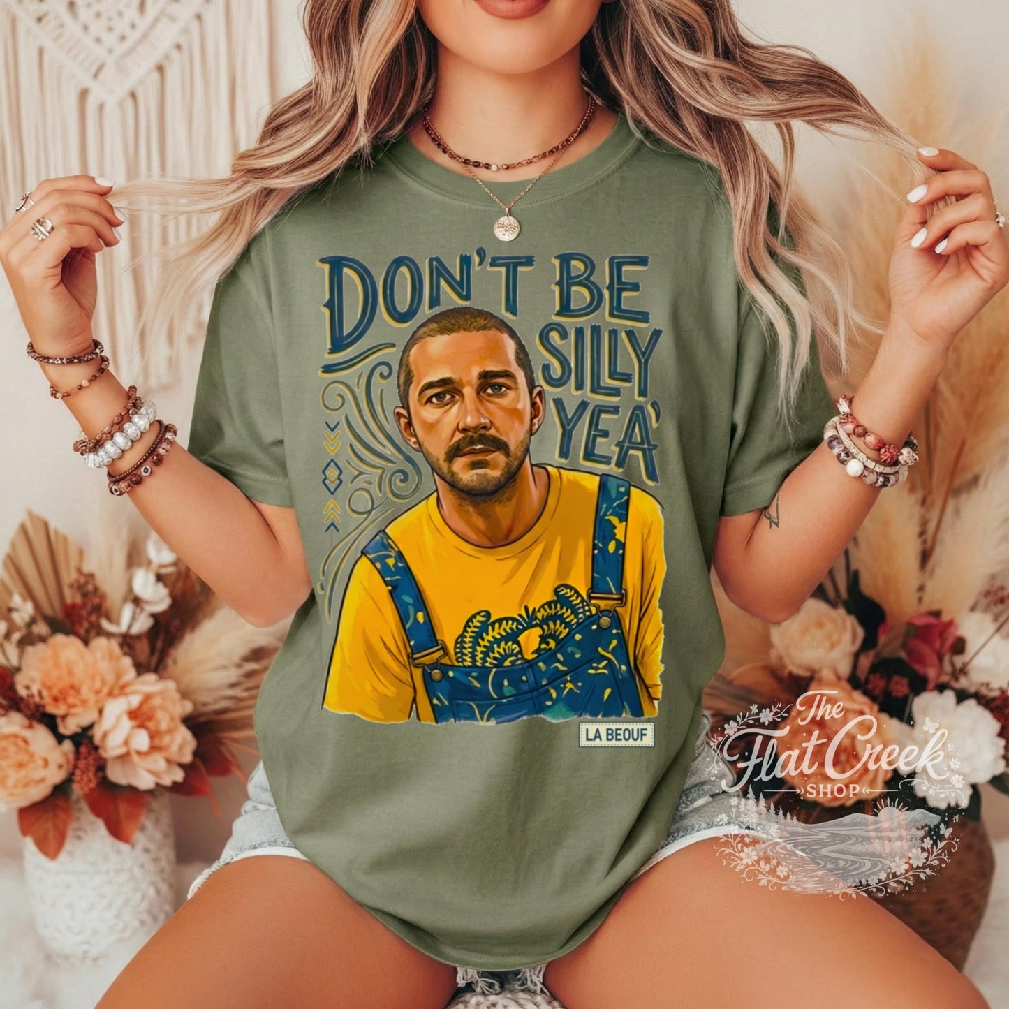 Shia LaBeouf Graphic Tee | Silly Meme Shirt | Comfort Colors Apparel