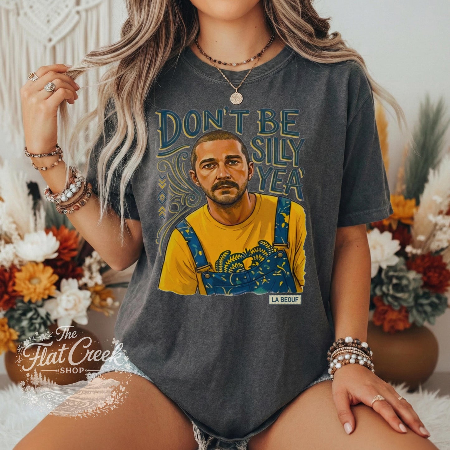Shia LaBeouf Graphic Tee | Silly Meme Shirt | Comfort Colors Apparel