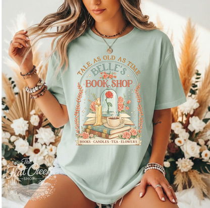 Belle Book Shop Tale As Old As Time Comfort Colors Tee