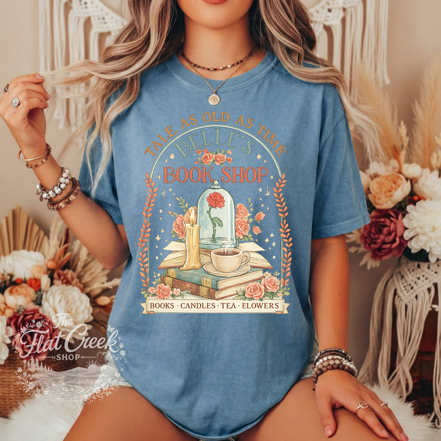 Belle Book Shop Tale As Old As Time Comfort Colors Tee