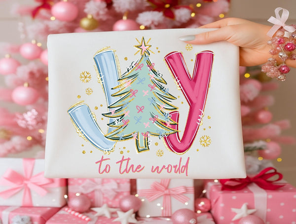 Comfort Colors Joy to the world T-shirt ChristmasSThe Flat Creek Shop LLC