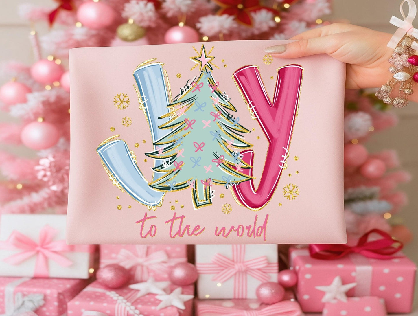 Comfort Colors Joy to the world T-shirt ChristmasSThe Flat Creek Shop LLC