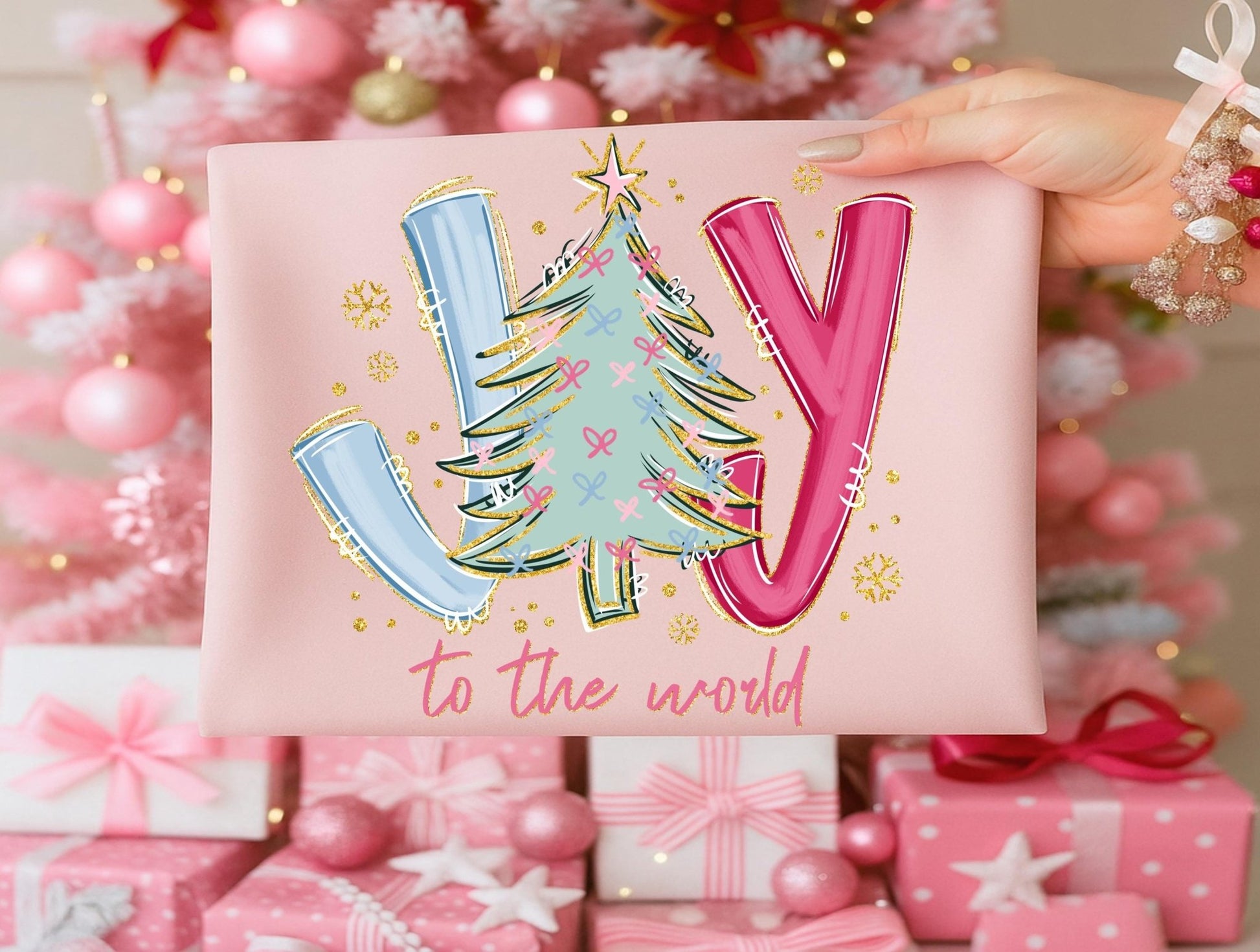 Comfort Colors Joy to the world T-shirt ChristmasSThe Flat Creek Shop LLC