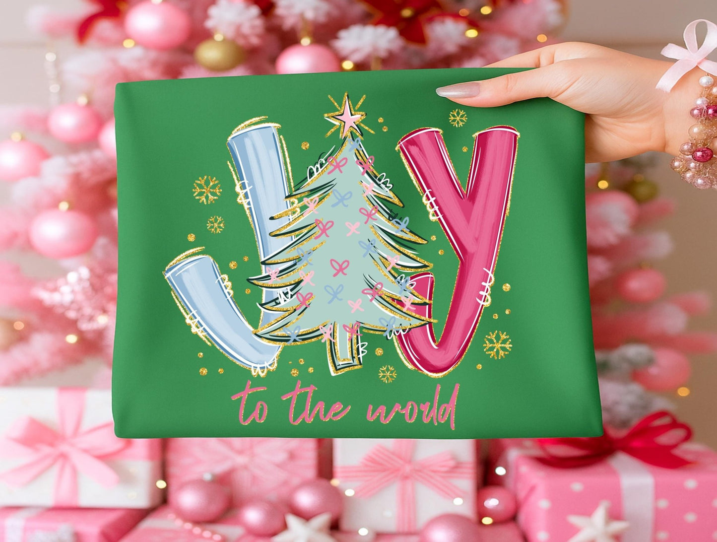 Comfort Colors Joy to the world T-shirt ChristmasSThe Flat Creek Shop LLC