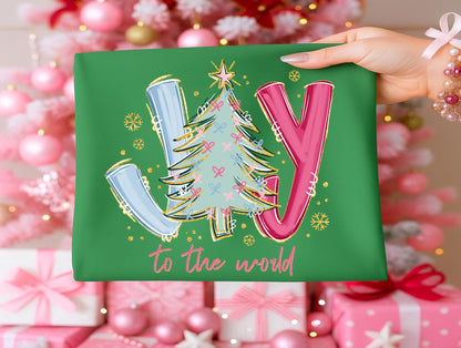 Comfort Colors Joy to the world T-shirt ChristmasSThe Flat Creek Shop LLC