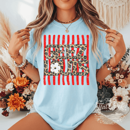 Geez Louis Shirt | Funny Sassy Graphic Tee | Leopard Print Tee | Comfort Colors Style (Copy)SThe Flat Creek Shop LLC