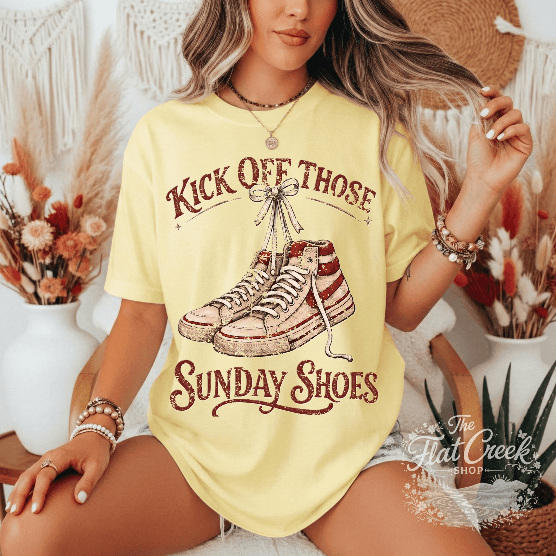 Kick Off Your Sunday Shoes Footloose Graphic Tee | Comfort Colors ShirtSThe Flat Creek Shop LLC
