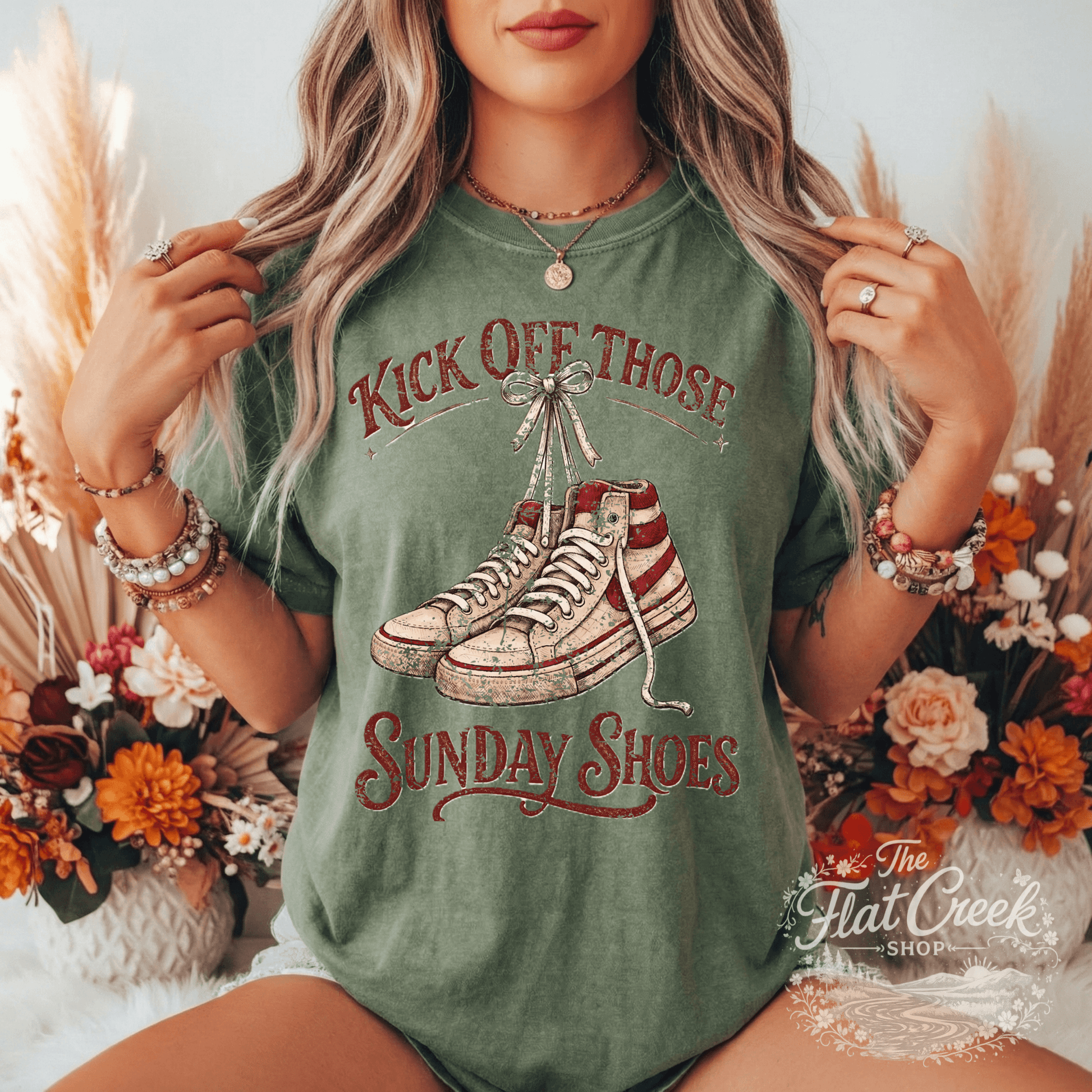 Kick Off Your Sunday Shoes Footloose Graphic Tee | Comfort Colors ShirtSThe Flat Creek Shop LLC