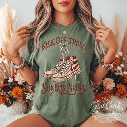 Kick Off Your Sunday Shoes Footloose Graphic Tee | Comfort Colors ShirtSThe Flat Creek Shop LLC