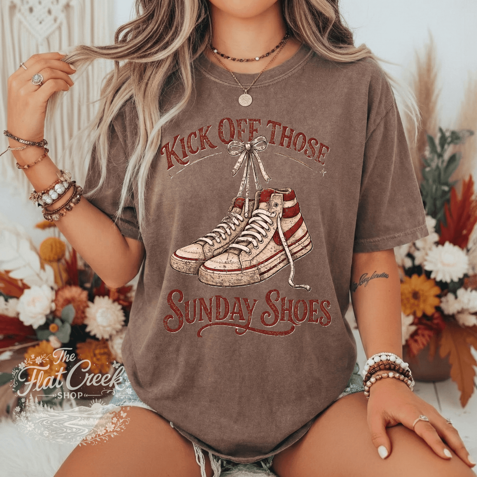 Kick Off Your Sunday Shoes Footloose Graphic Tee | Comfort Colors ShirtSThe Flat Creek Shop LLC