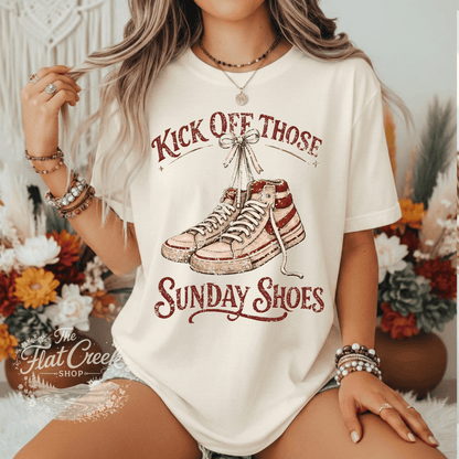 Kick Off Your Sunday Shoes Footloose Graphic Tee | Comfort Colors ShirtSThe Flat Creek Shop LLC