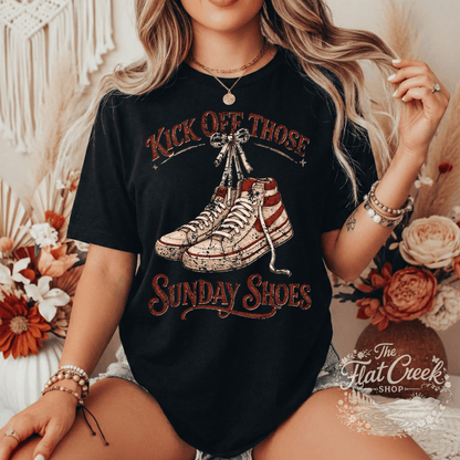 Kick Off Your Sunday Shoes Footloose Graphic Tee | Comfort Colors ShirtSThe Flat Creek Shop LLC