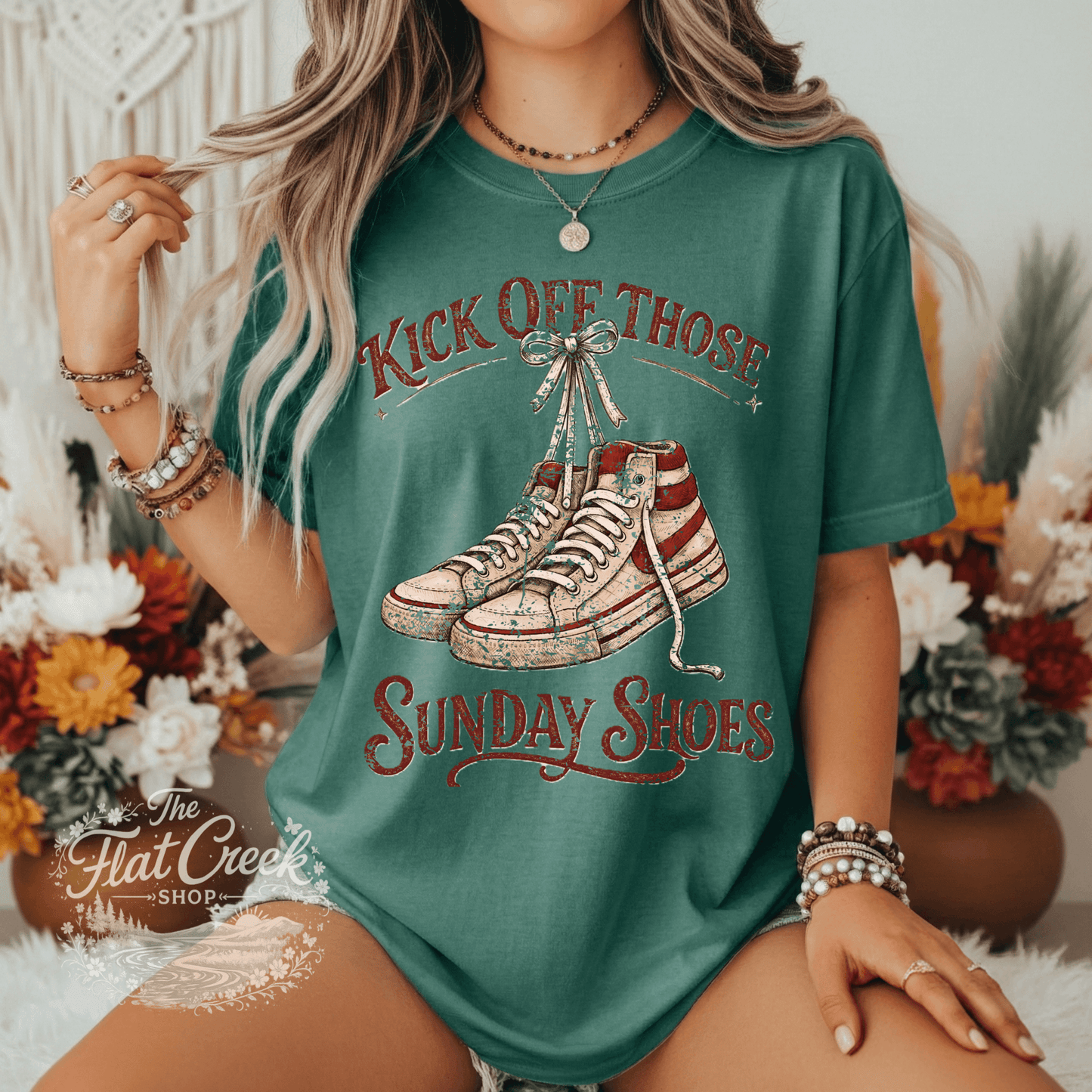 Kick Off Your Sunday Shoes Footloose Graphic Tee | Comfort Colors ShirtSThe Flat Creek Shop LLC