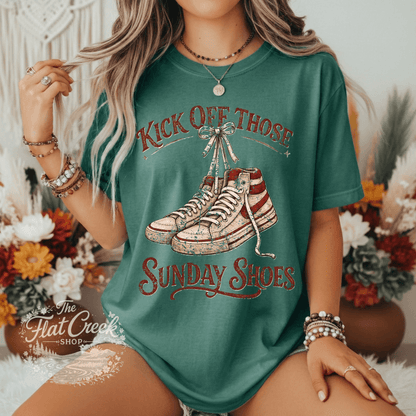 Kick Off Your Sunday Shoes Footloose Graphic Tee | Comfort Colors ShirtSThe Flat Creek Shop LLC