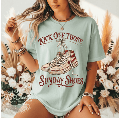 Kick Off Your Sunday Shoes Footloose Graphic Tee | Comfort Colors ShirtSThe Flat Creek Shop LLC