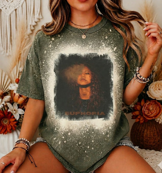 Euphoria Bleached Graphic Tee