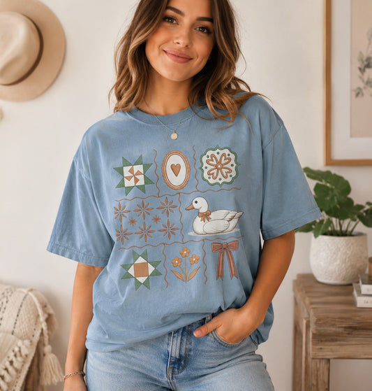 Cottagecore Goose Graphic Tee