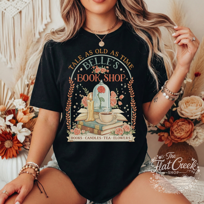 Belle Book Shop Tale As Old As Time Comfort Colors Tee