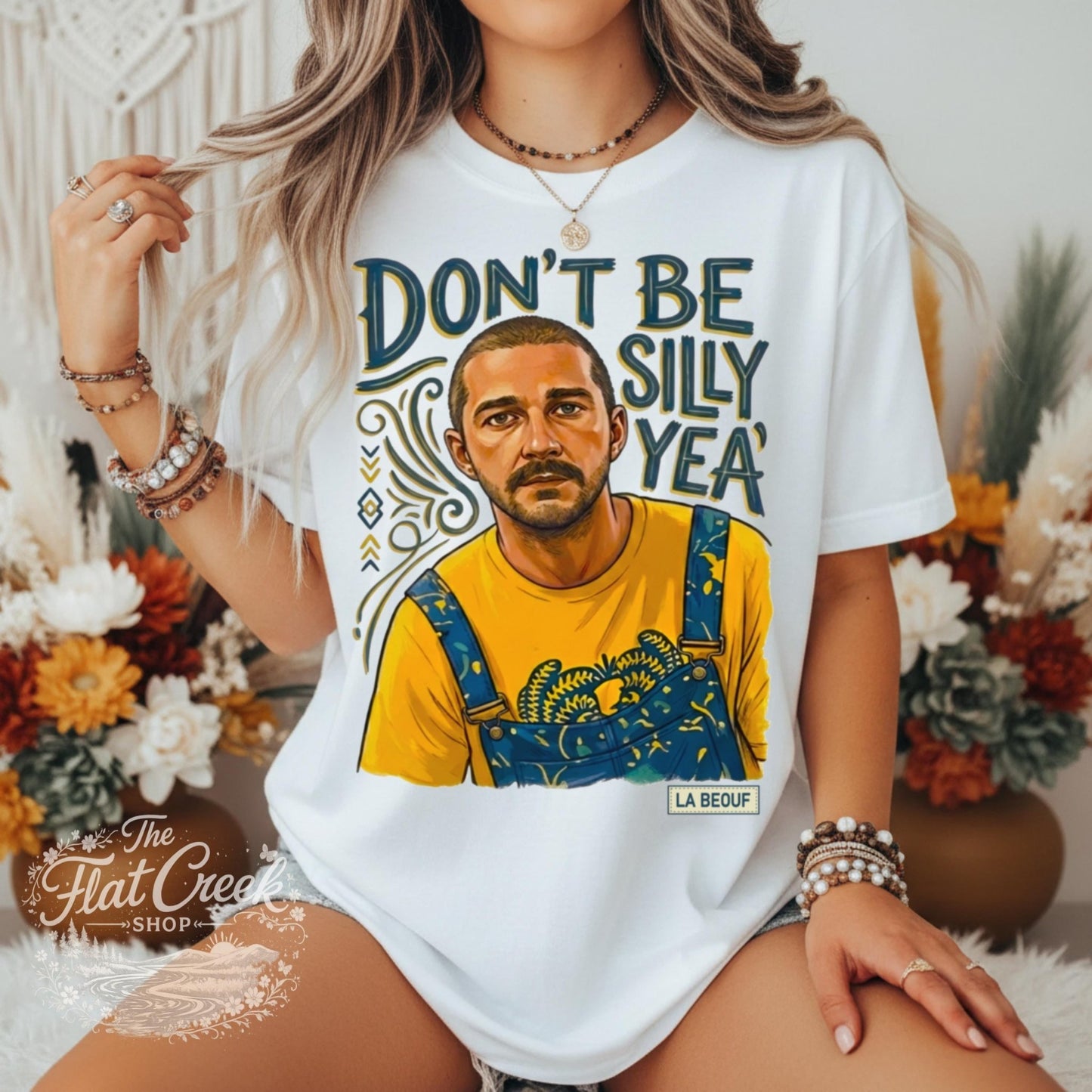 Shia LaBeouf Graphic Tee | Silly Meme Shirt | Comfort Colors ApparelSThe Flat Creek Shop LLC