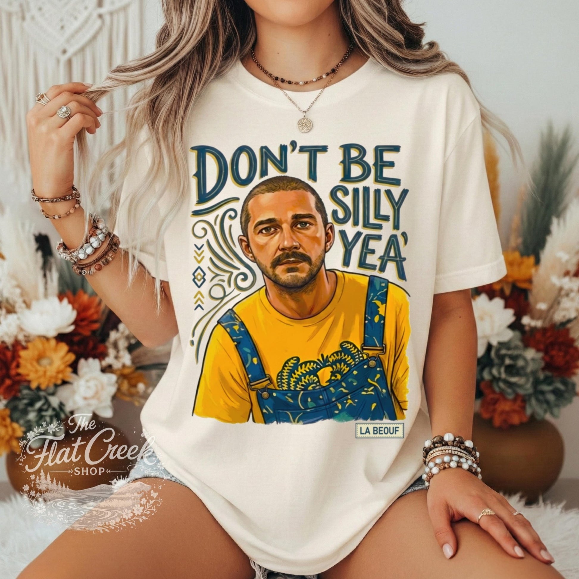 Shia LaBeouf Graphic Tee | Silly Meme Shirt | Comfort Colors ApparelSThe Flat Creek Shop LLC
