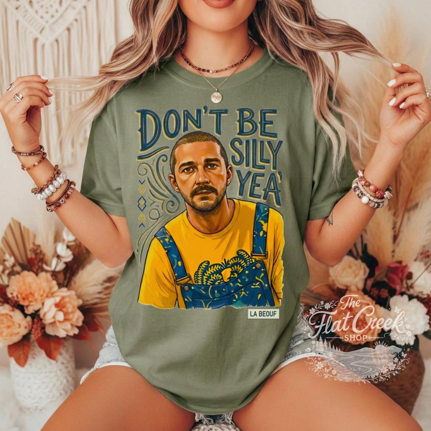 Shia LaBeouf Graphic Tee | Silly Meme Shirt | Comfort Colors ApparelSThe Flat Creek Shop LLC