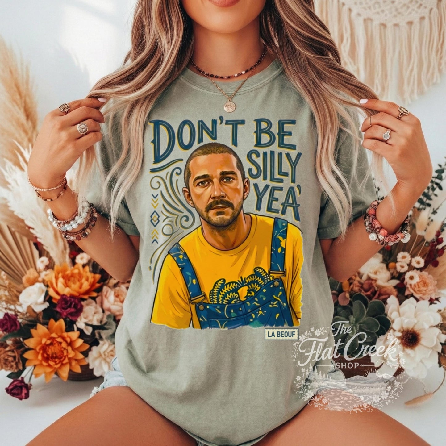 Shia LaBeouf Graphic Tee | Silly Meme Shirt | Comfort Colors ApparelSThe Flat Creek Shop LLC