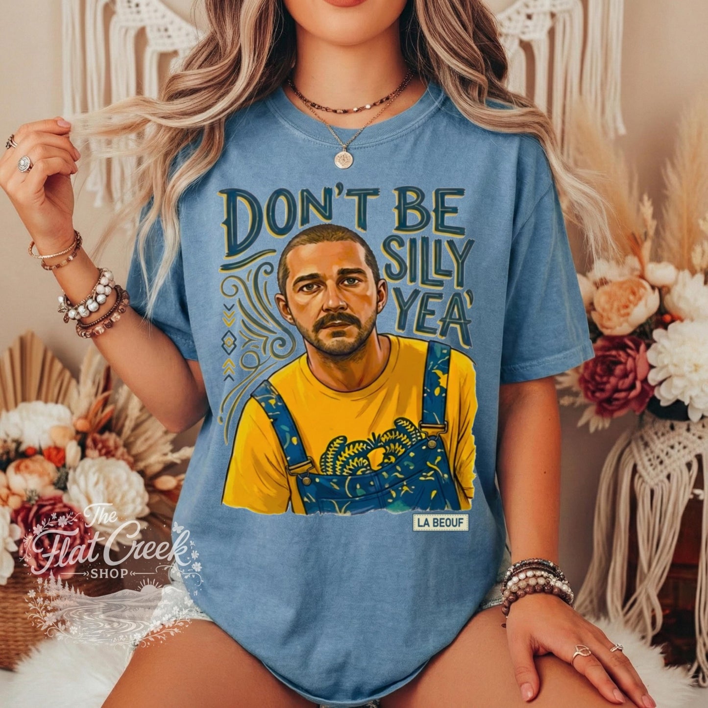 Shia LaBeouf Graphic Tee | Silly Meme Shirt | Comfort Colors ApparelSThe Flat Creek Shop LLC