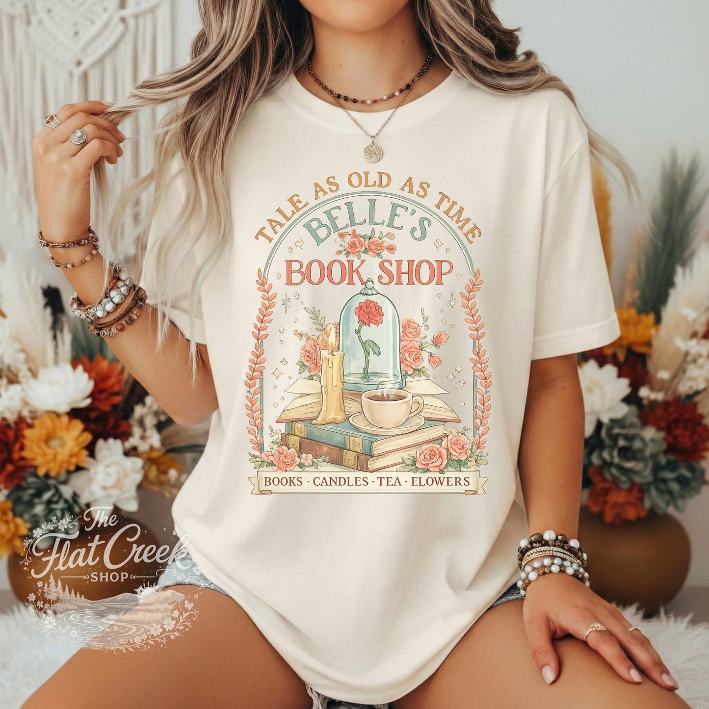 Belle Book Shop Tale As Old As Time Comfort Colors Tee